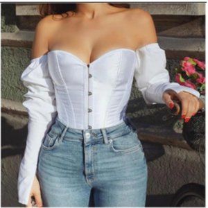 Women Sexy Off Shoulder Shirt Blouse Lady Girls Fashion Back